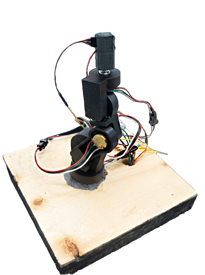 The completed robotic arm